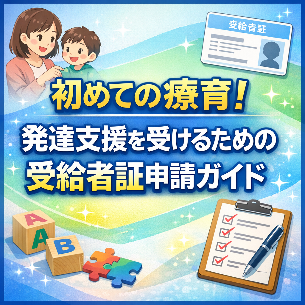 初めての療育！発達支援を受けるための受給者証申請ガイド
