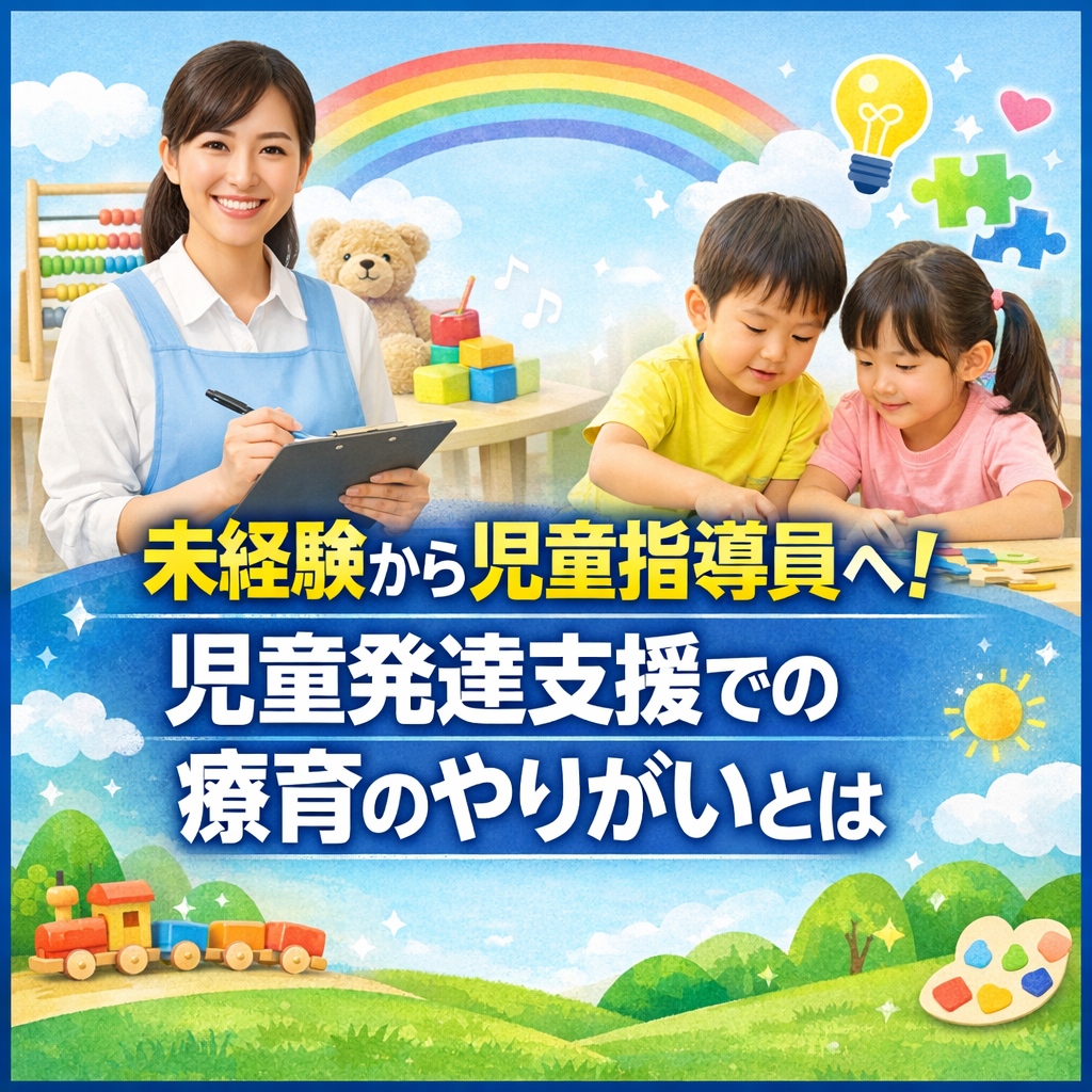 未経験から児童指導員へ！児童発達支援での療育のやりがいとは