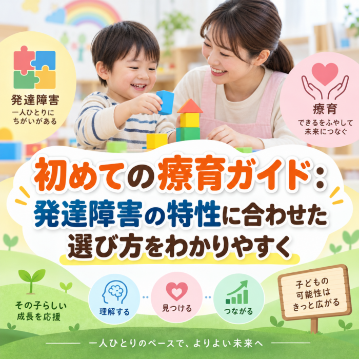 初めての療育ガイド：発達障害の特性に合わせた選び方をわかりやすく